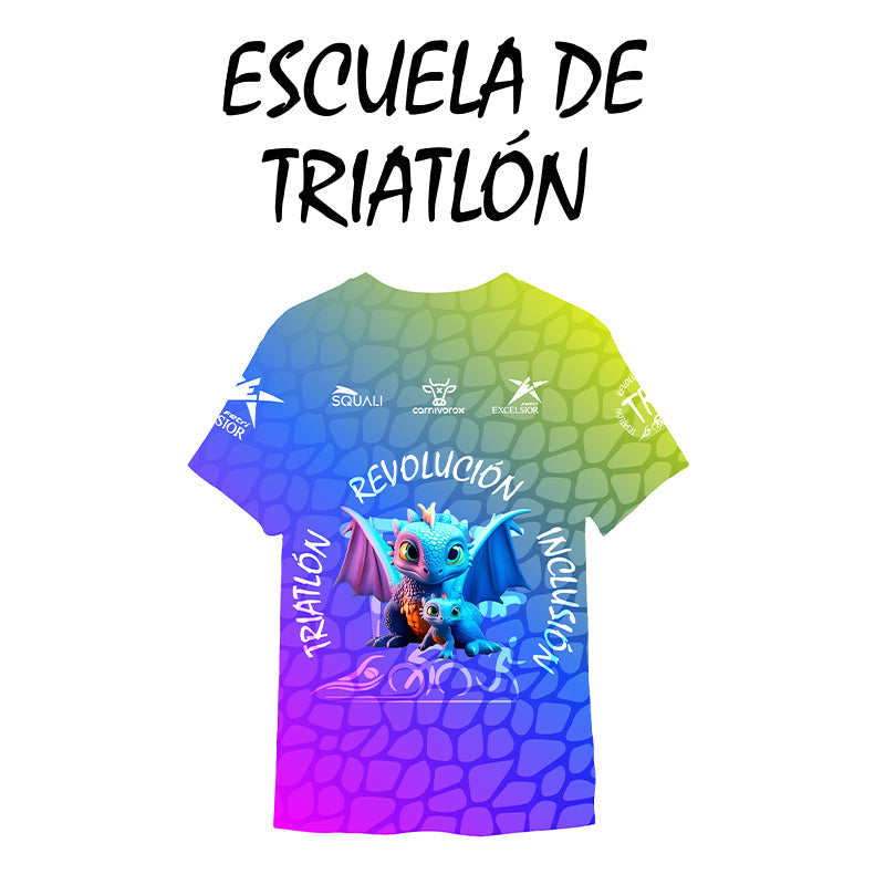 Camiseta Manga Corta Escuela Triatlón Revolución