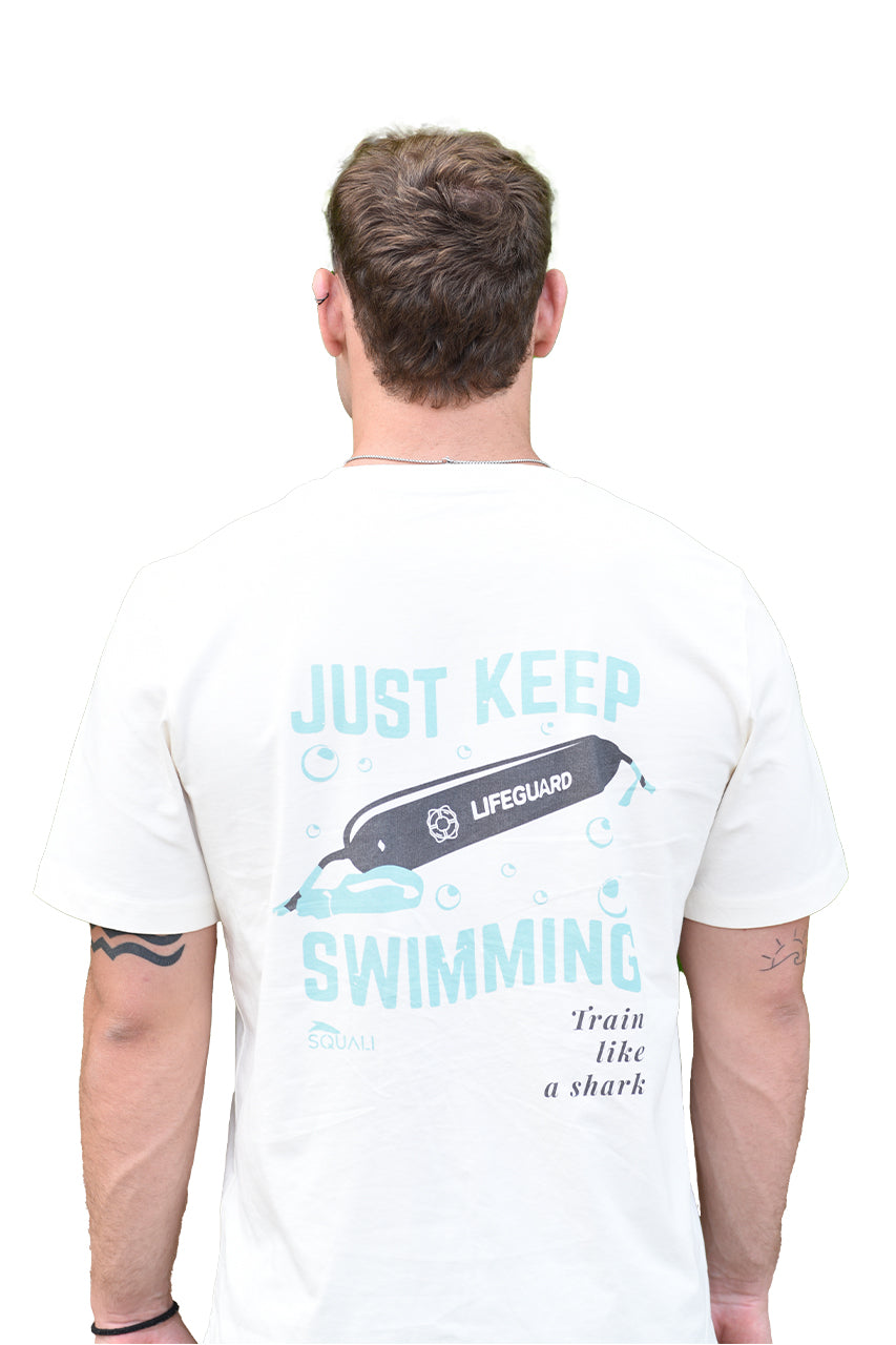 Camiseta Manga Corta Hombre Just Keep Swimming