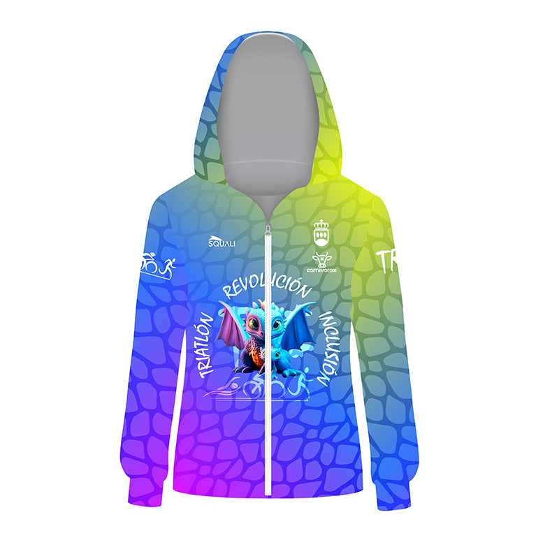 Sudadera con Cremallera Unisex Club Triatlón Revolución