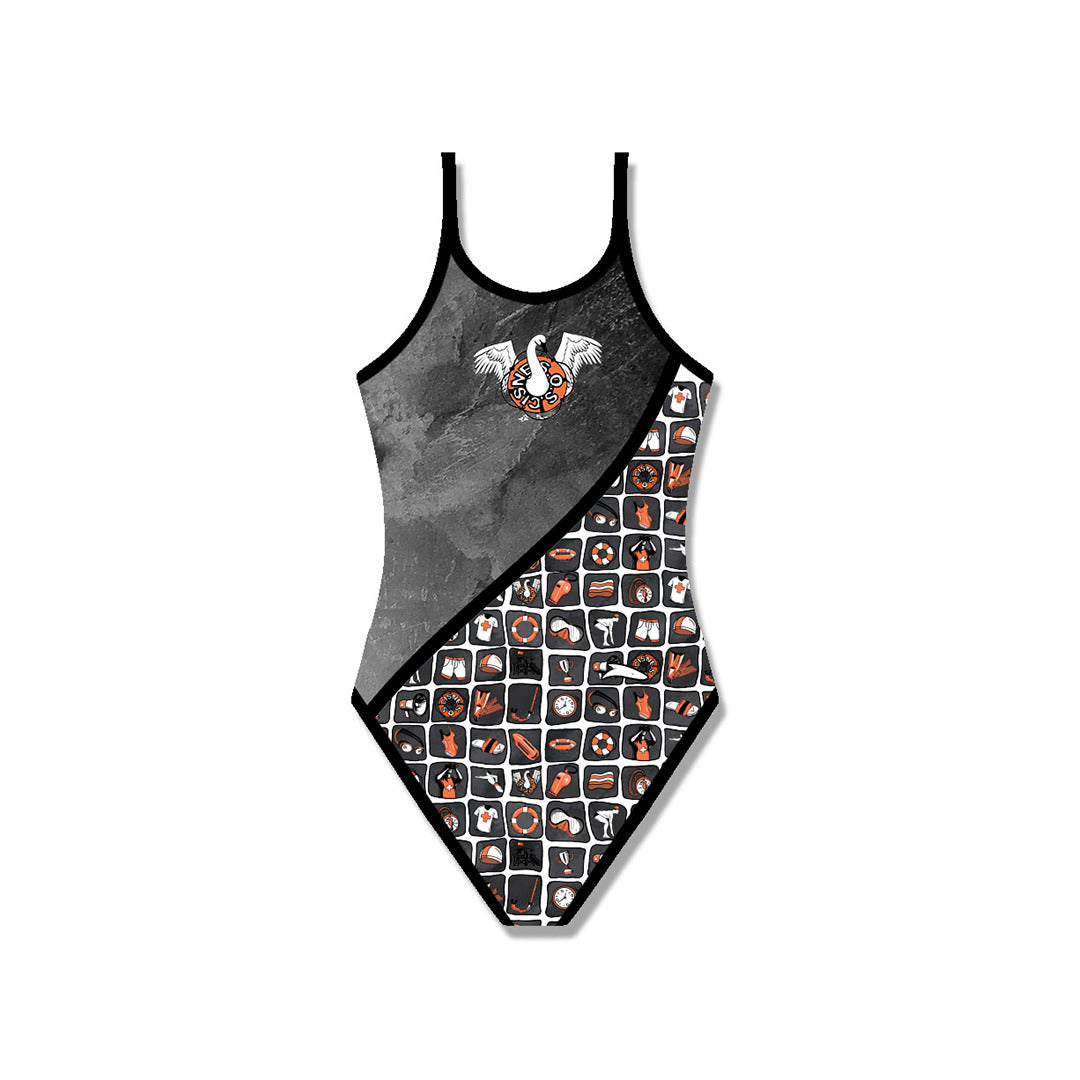 Bañador Tira Fina Club Salvamento Cisne