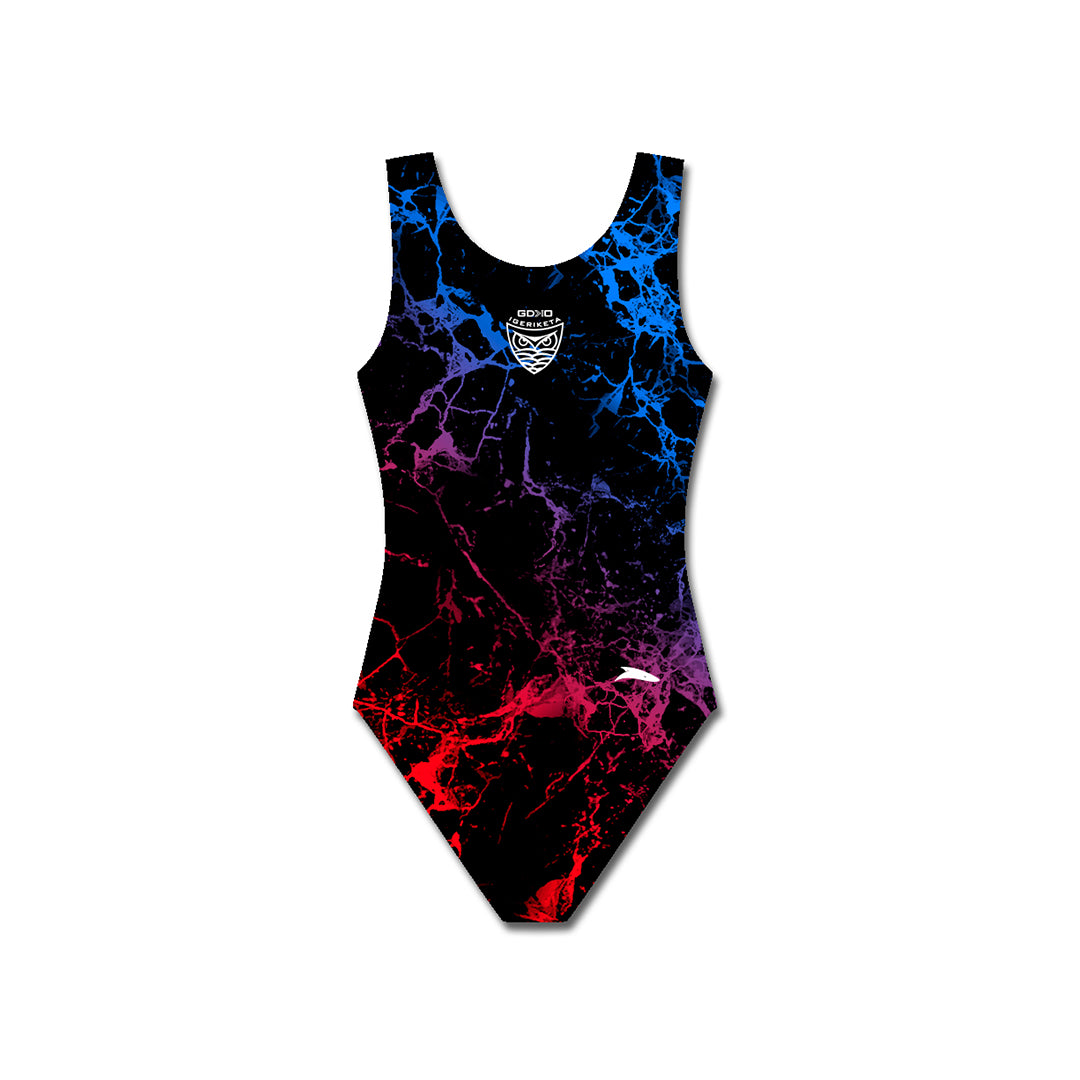 Bañador Tira Ancha Club Negro Natación Galdakano