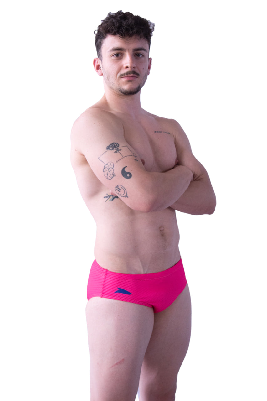 Bañador Slip Puntos Fuxia