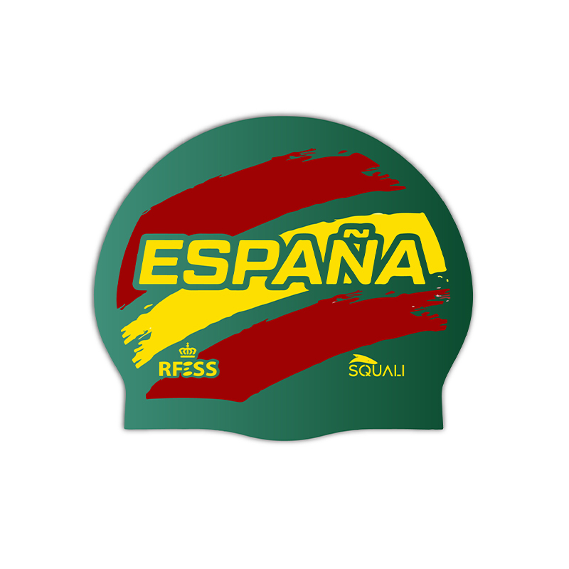 Gorro Natación Silicona Verde RFESS Oficial