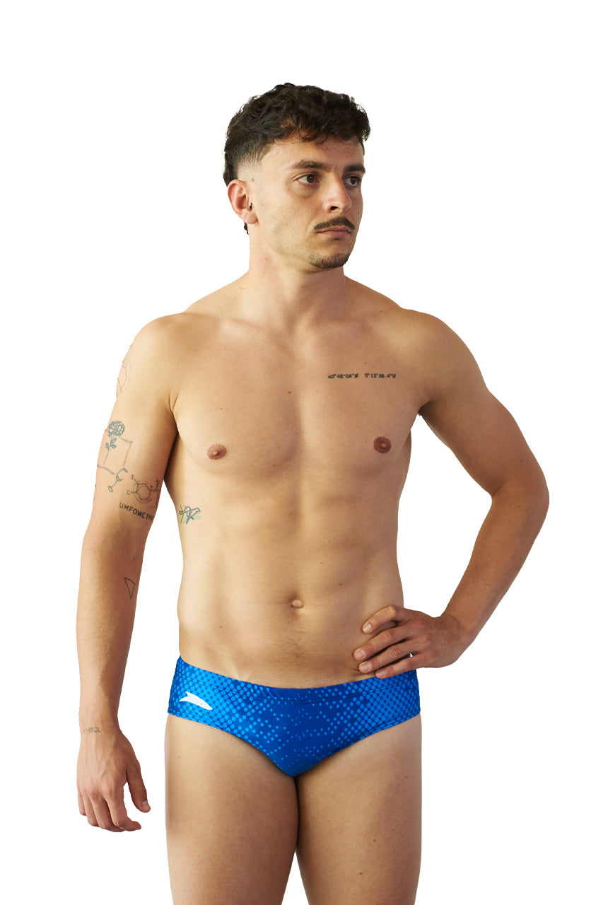 Bañador Slip Puntos Azul