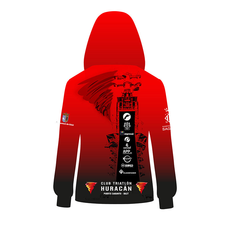 Sudadera con Cremallera Unisex Club Triatlón Huracán - Imagen 2