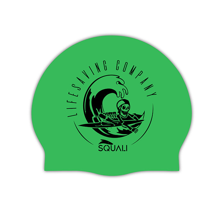 Gorro Natación Silicona Squali Lifesaving Verde