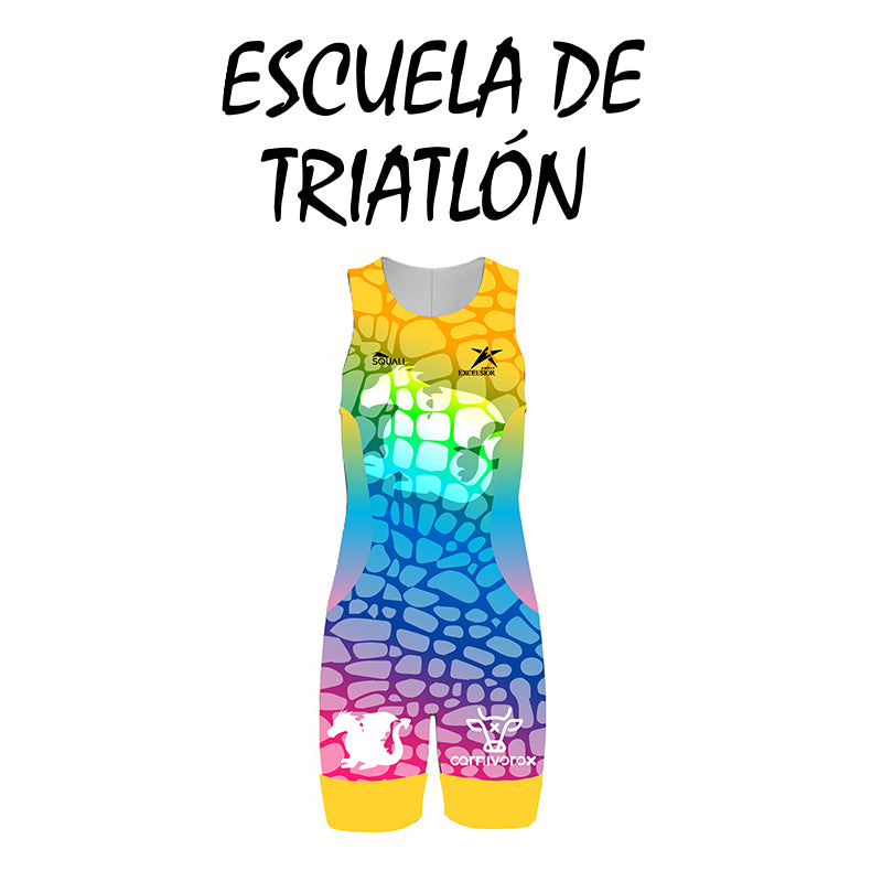 Tritraje Cadete Unisex Básico Escuela Triatlón Revolución