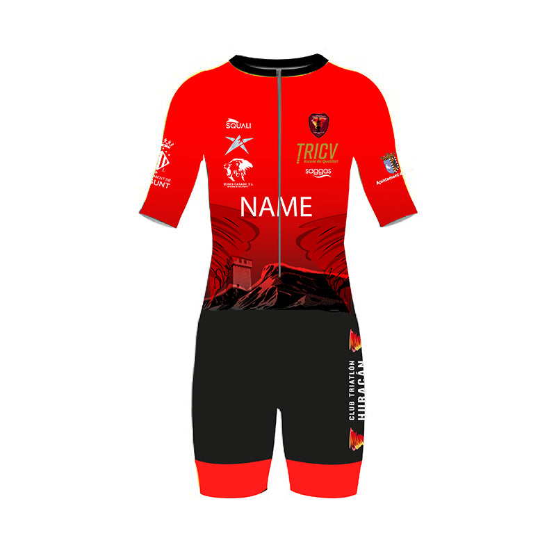 Tritraje Manga Corta Hombre Club Triatlón Huracán