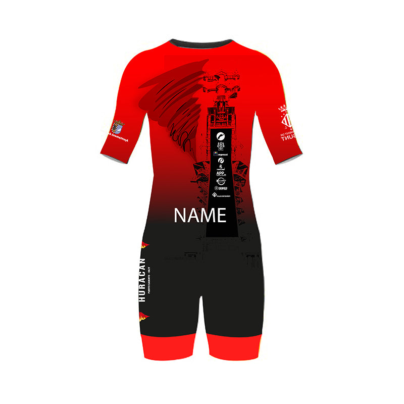 Tritraje Manga Corta Mujer Club Triatlón Huracán - Imagen 2