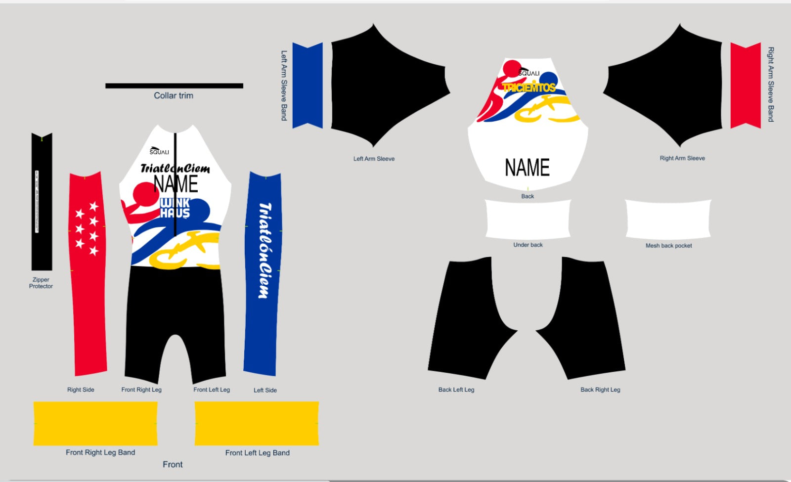 Tritraje Manga Corta Blanco Hombre Club Triatlón Ciempozuelos