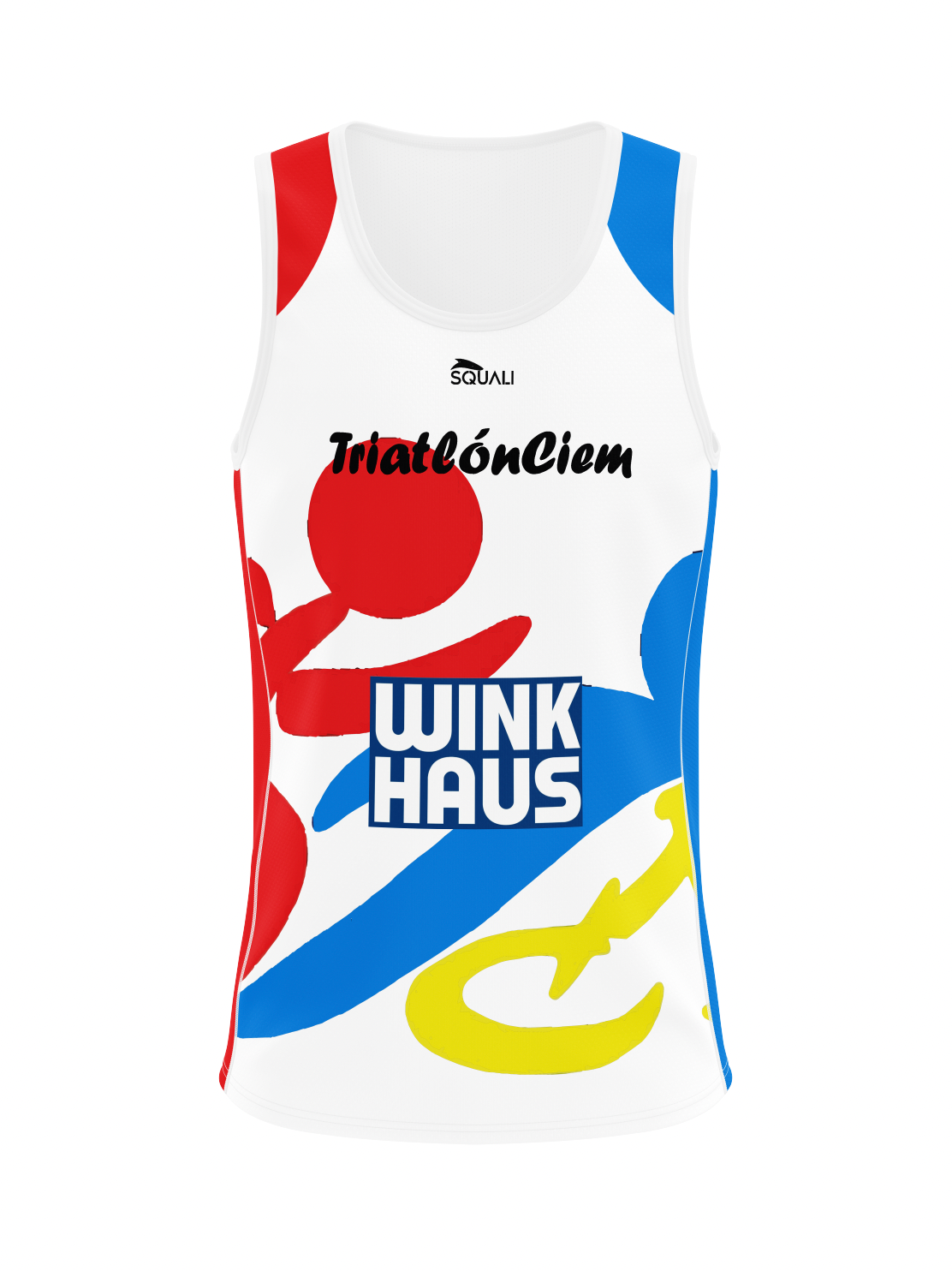 Camiseta sin Mangas Blanca Mujer Club Triatlón Ciempozuelos