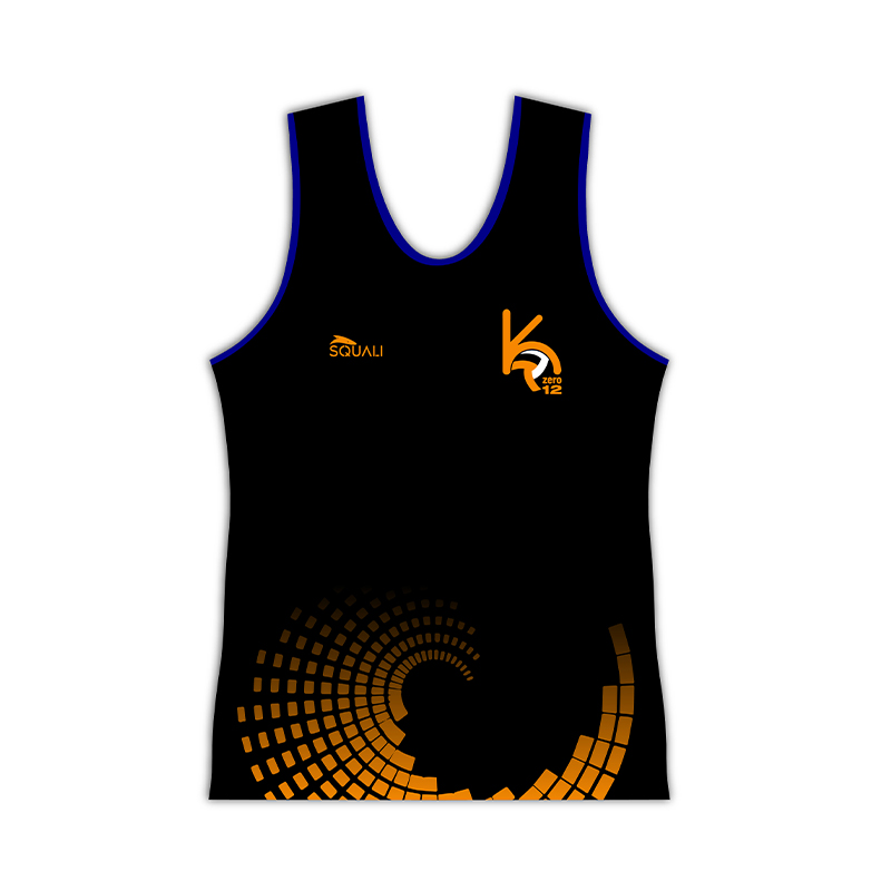 Camiseta Negra sin Mangas Club Voleybol Onda Kzero12