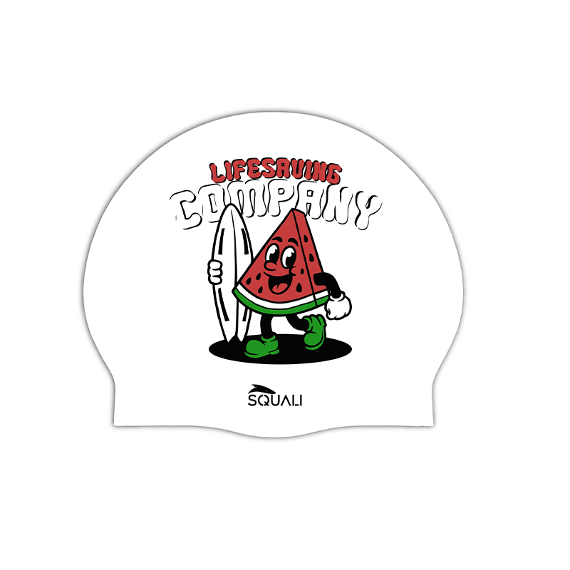 Gorro Natación Silicona Sandía Feliz