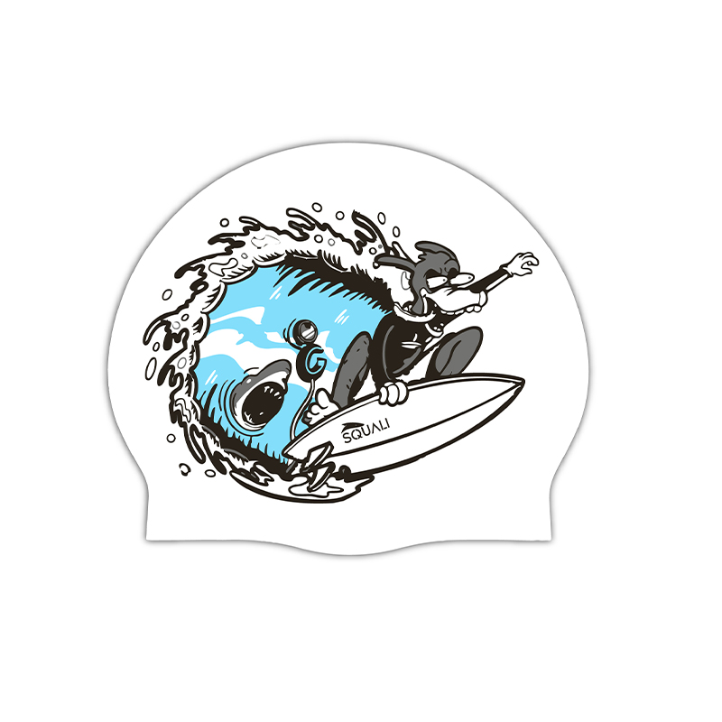 Gorro Natación Silicona Surfer Dog