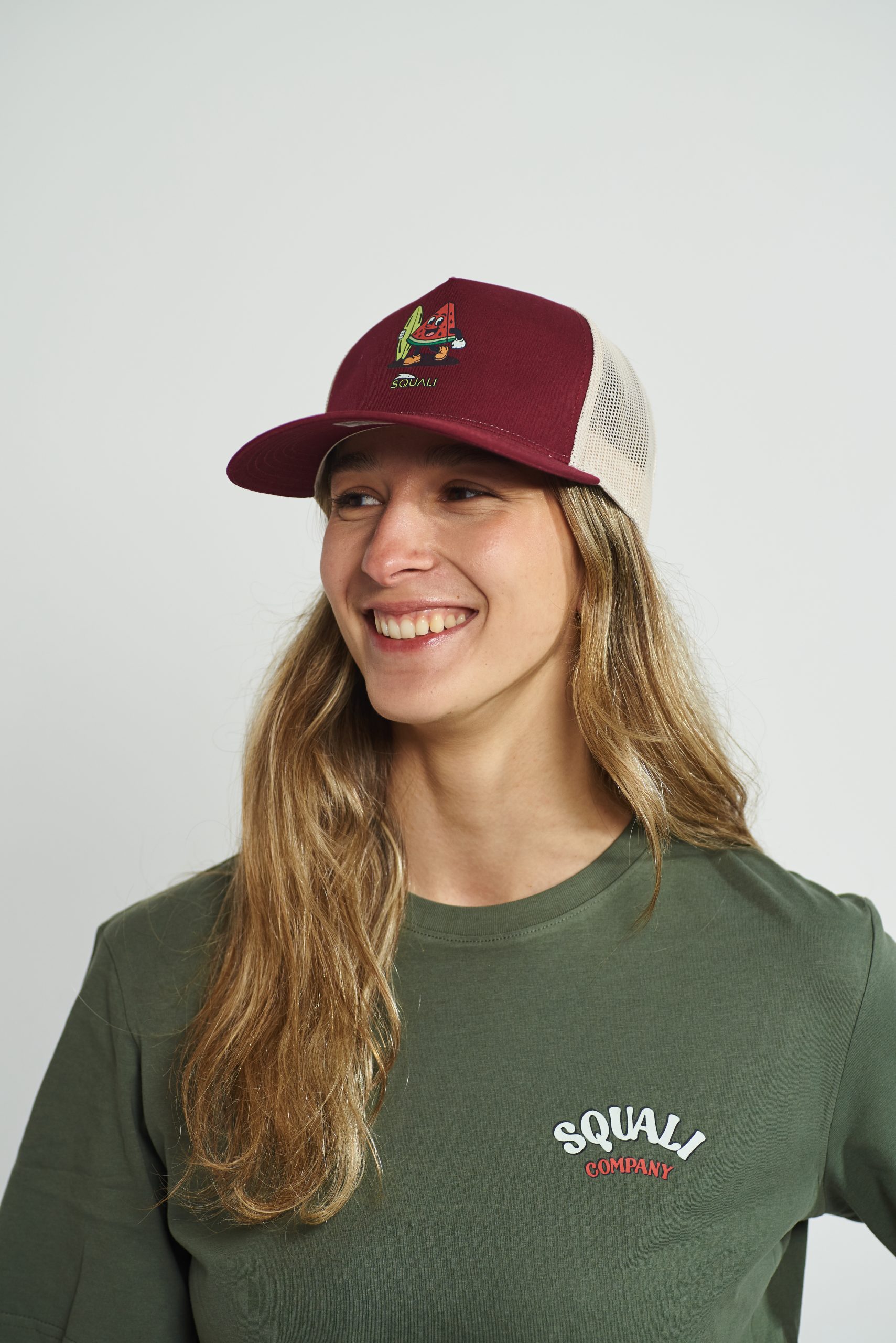 Gorra Surf Lifesaving granate y blanco