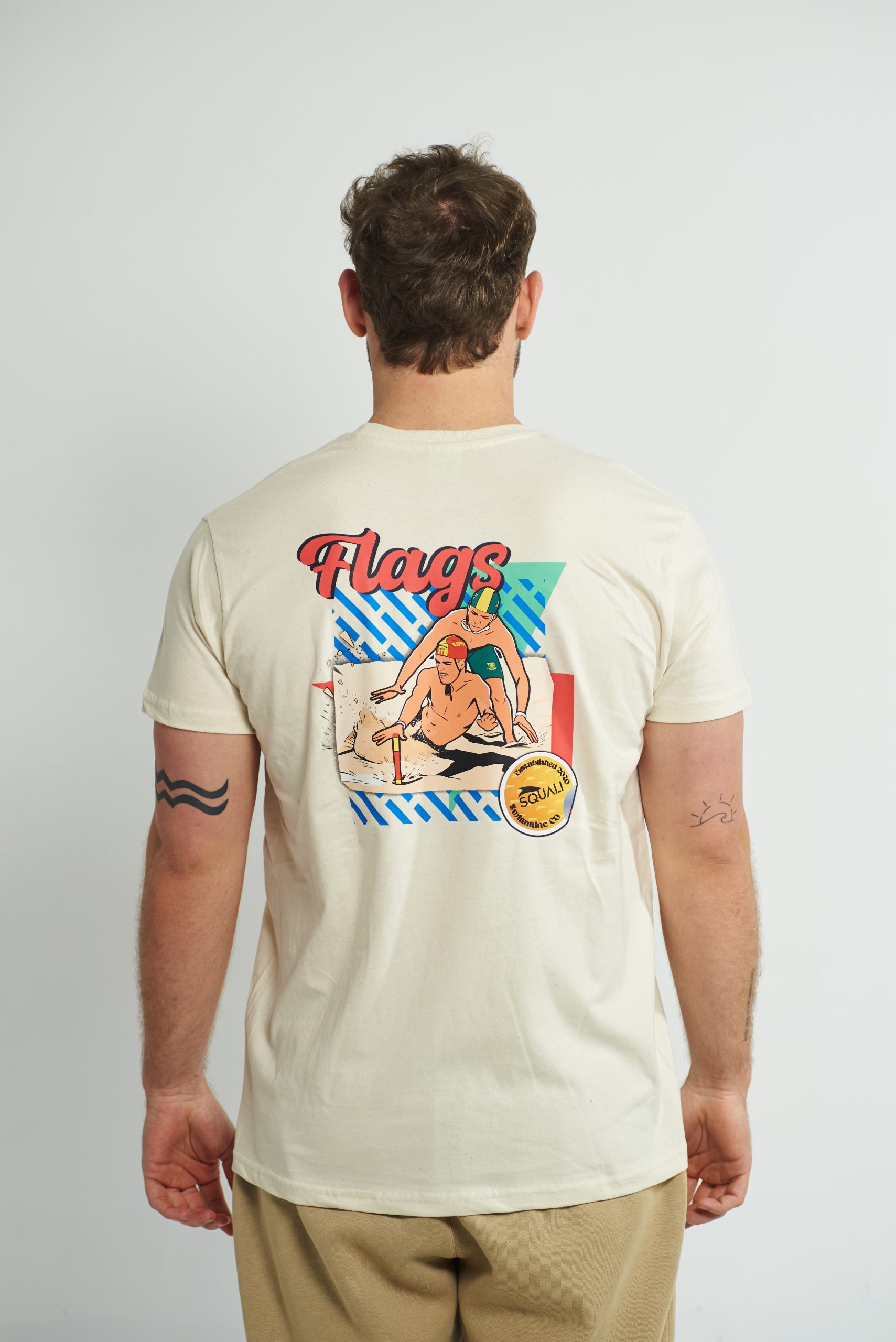 Camiseta Manga Corta Hombre Blanca Lifesaving - Imagen 3