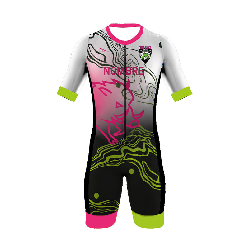 Tritraje Manga Corta Mujer Club Triatlón SO3 Valdemorillo